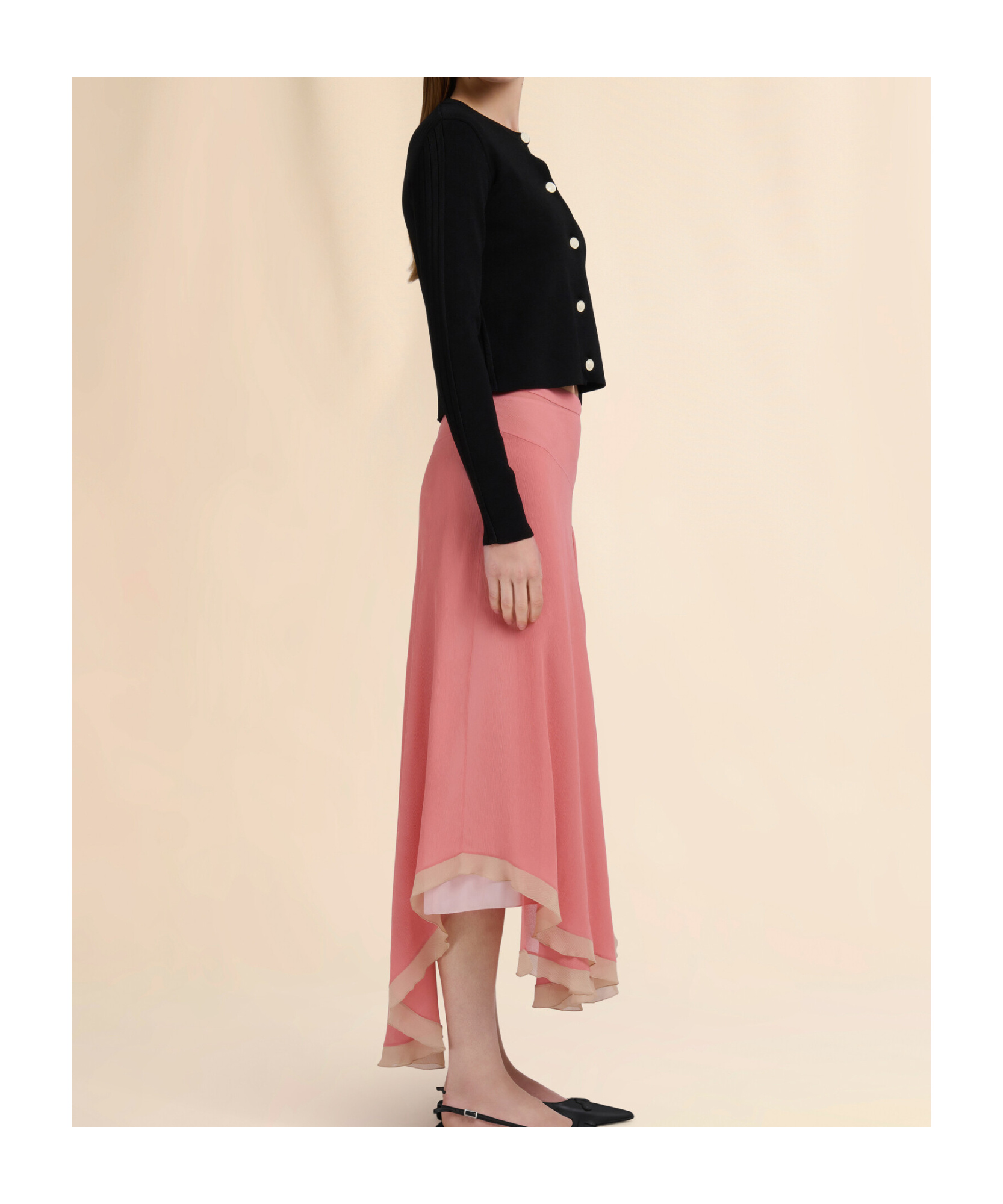 Marni Button-front Long-sleeve Cardigan In Black