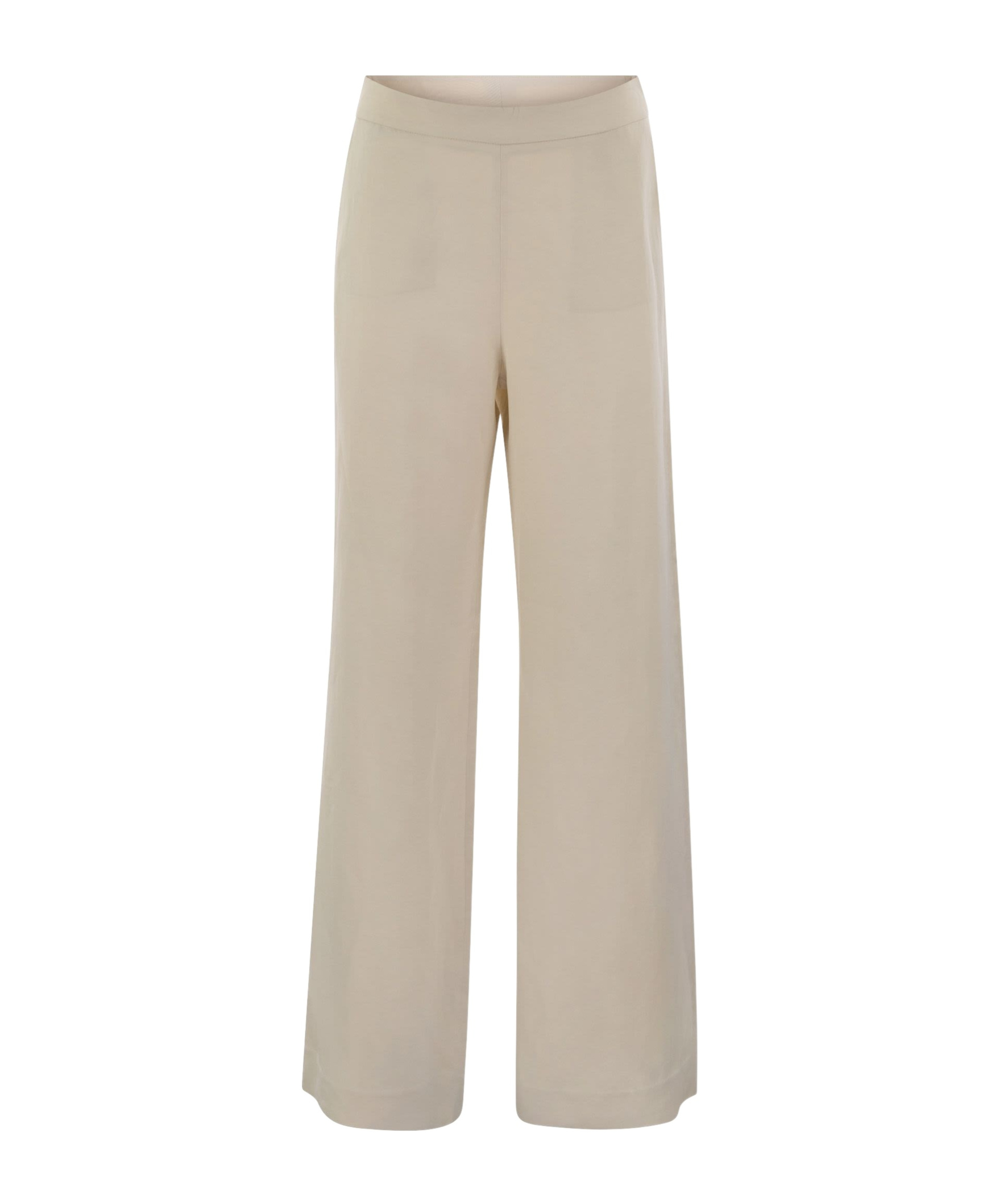 Antonelli Straight Leg Elastic Waist Trousers