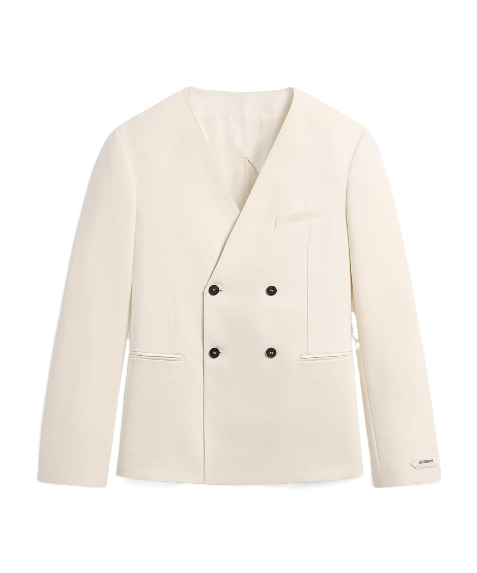 Jacquemus The Marino Double-breasted Blazer In White
