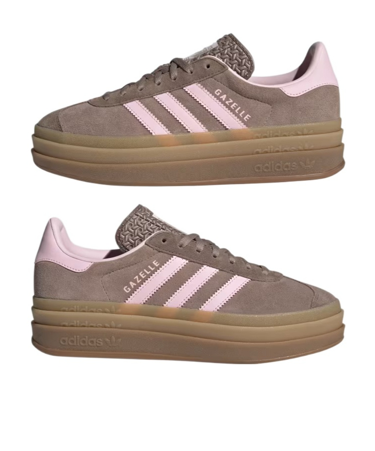 Adidas Originals Gazelle Bold Suede Platform Sneakers In Brown