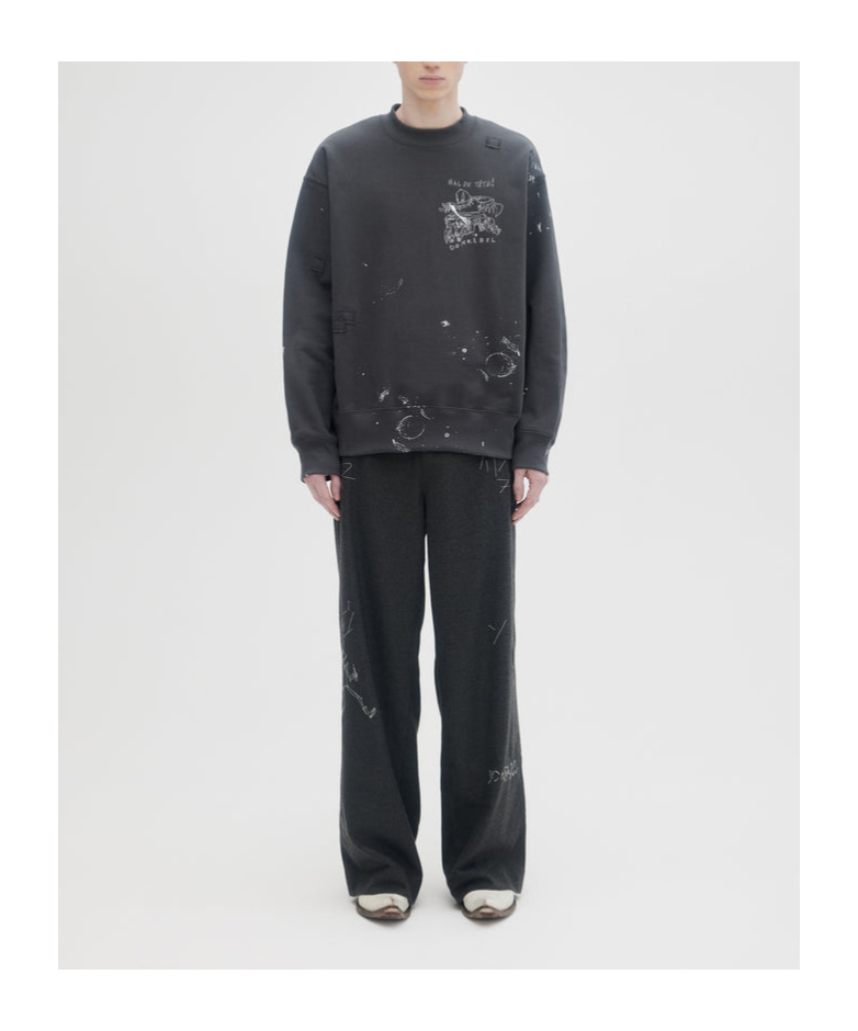 Domrebel Round-neck Sweater In Black