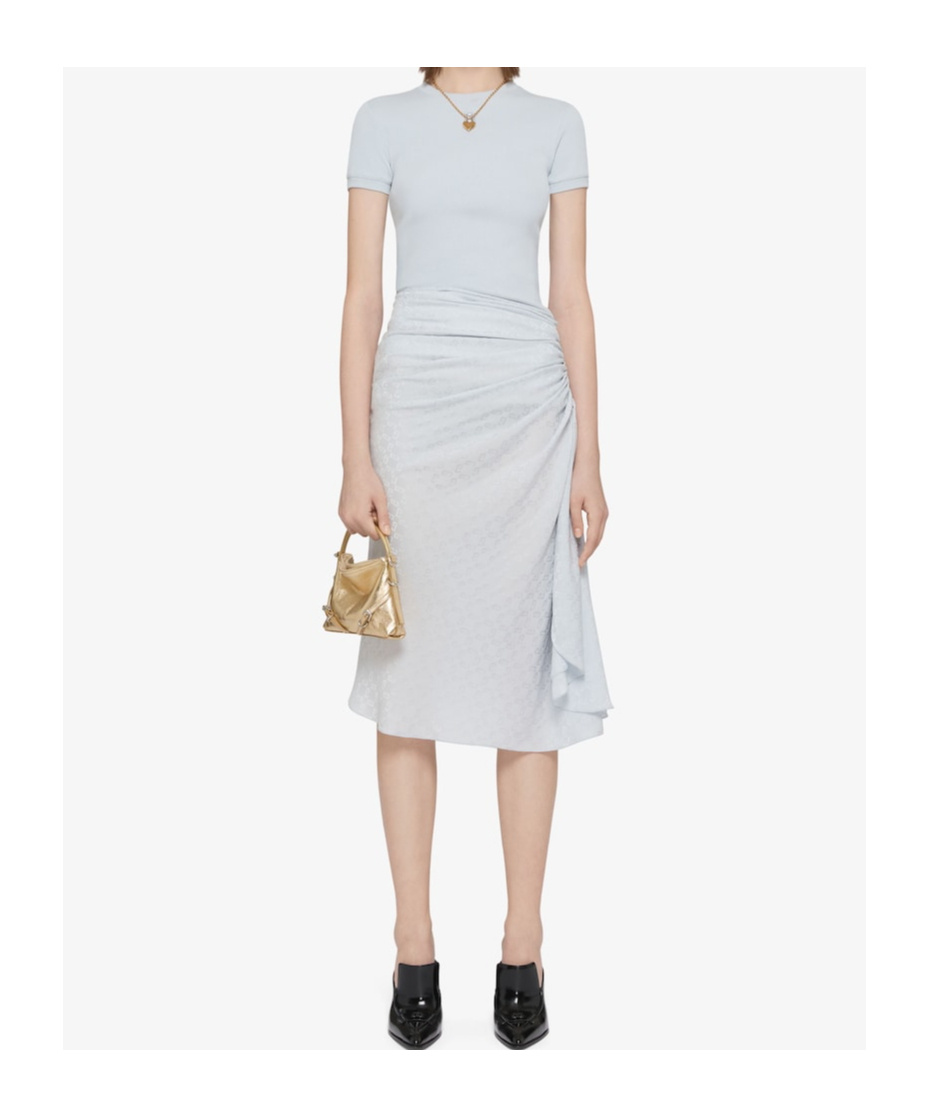 Givenchy Draped Dress In Light Blue