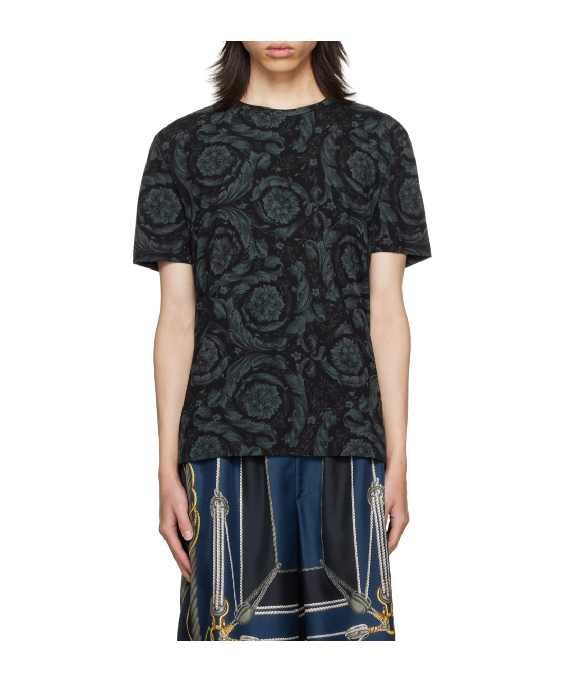VERSACE BAROCCO-PRINT T-SHIRT