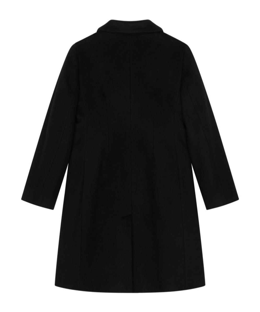 Dolce & Gabbana Dg-buttons Single-breasted Wool Coat In Black