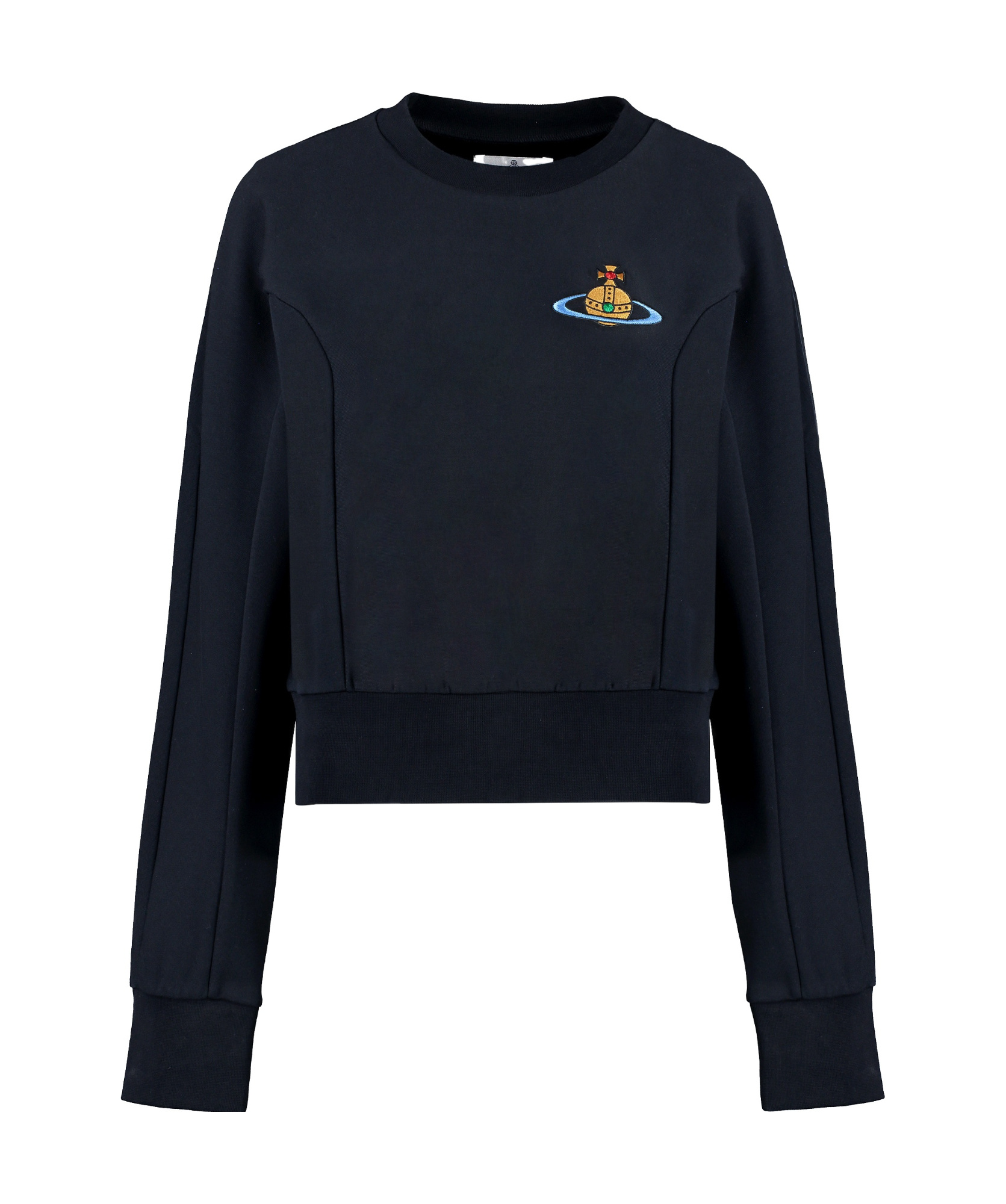 Vivienne Westwood Cynthia Cotton Crew-neck Sweatshirt In Black