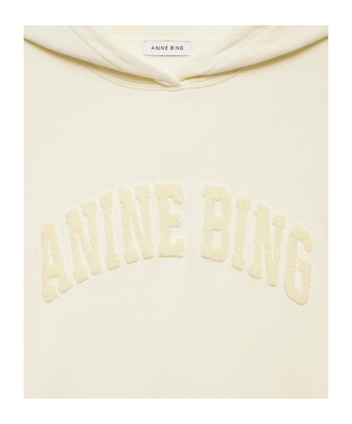 Anine Bing Long-sleeved Hooded Sweatshirt In Neutral