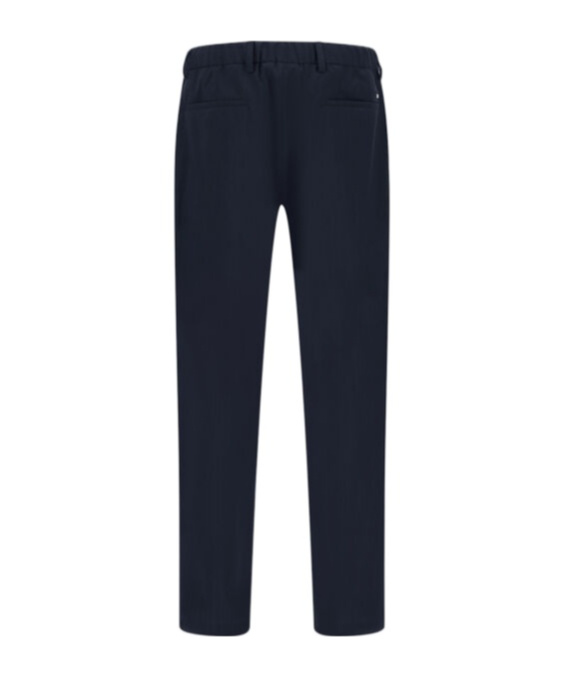 Herno Resort Trousers In Light Nylon Stretch In Blue