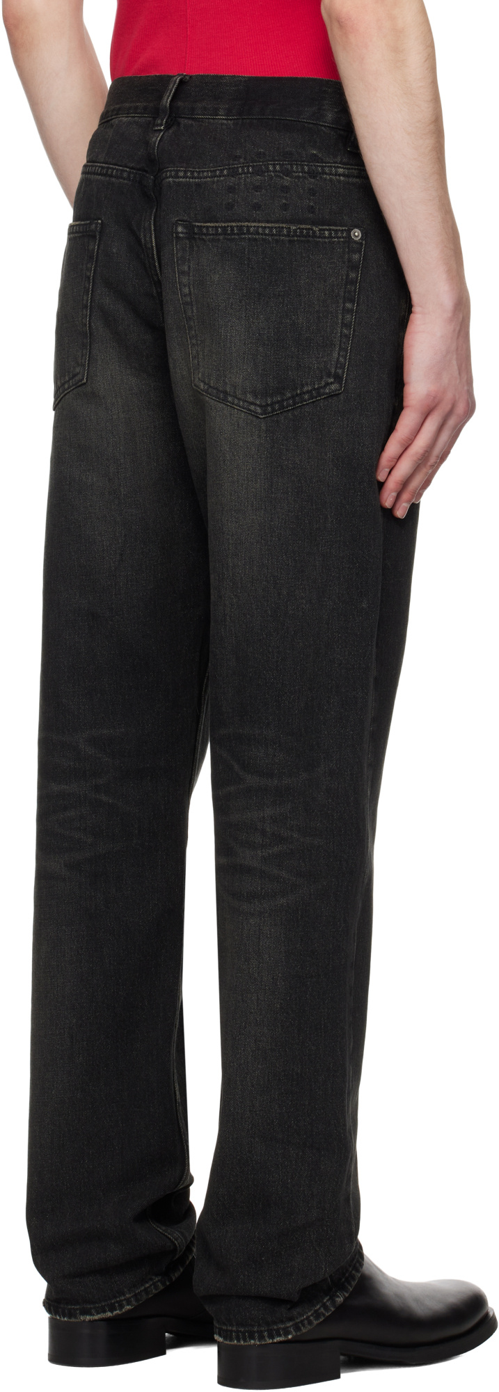 Shop Ksubi Jeans With Belt Loops In Black