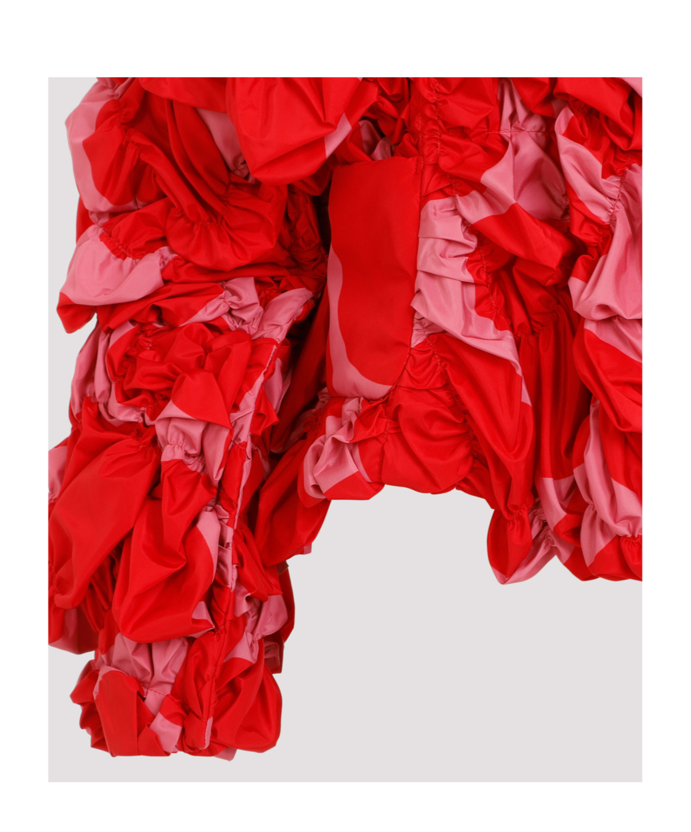 Shop Comme Des Garçons Floral Patch Jacket In Red