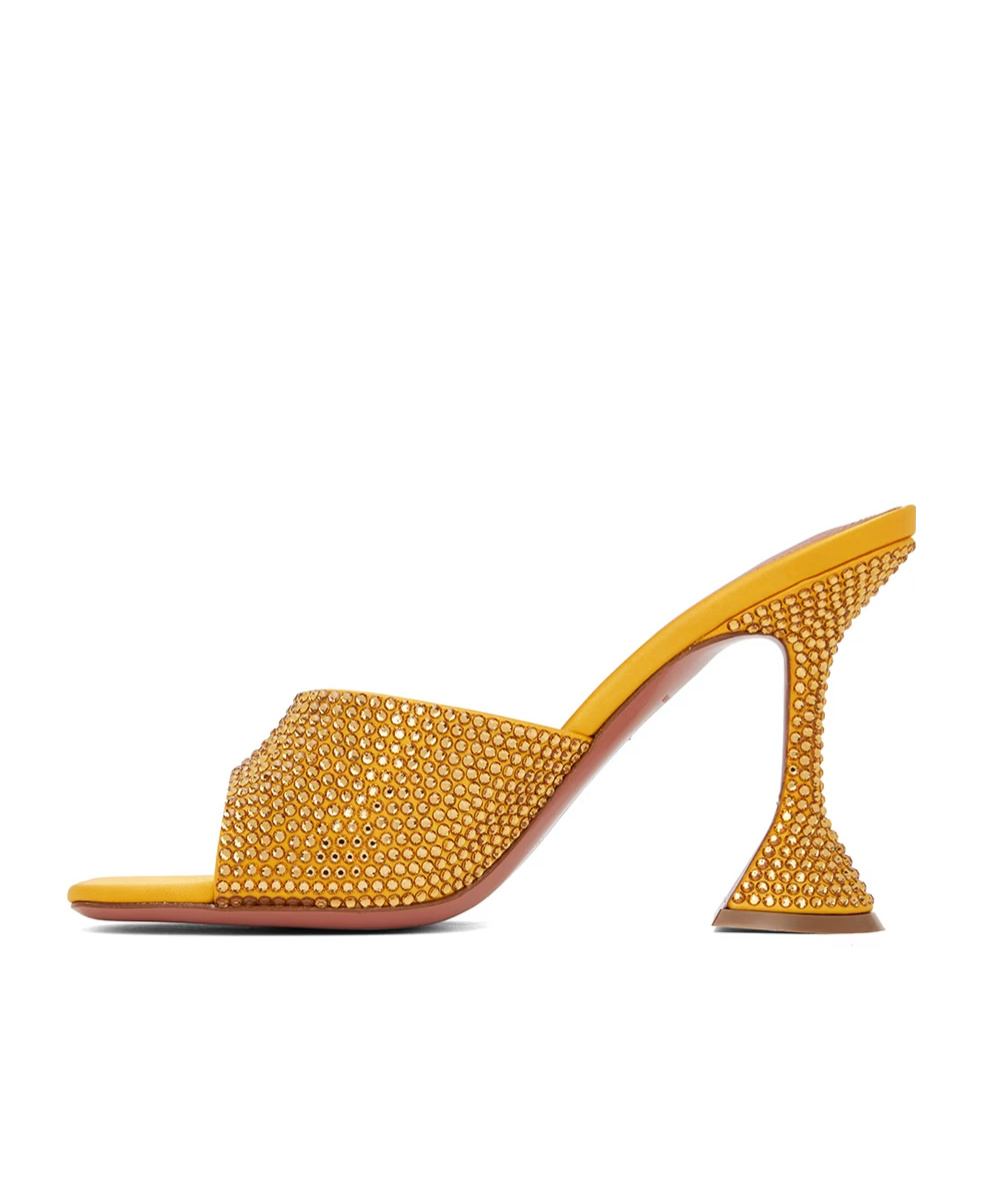 AMINA MUADDI LUPITA CRYSTAL CRYSTAL HIGH-HEELED SANDALS