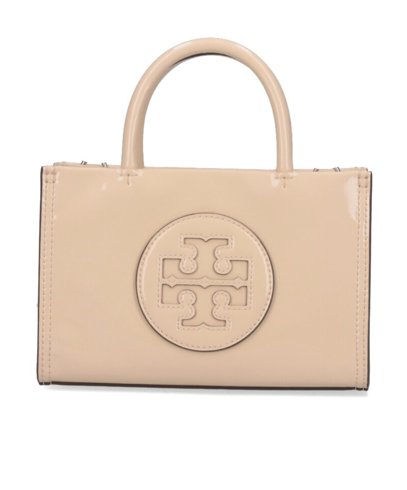 Tory Burch Ella Bio Mini Tote In Nude