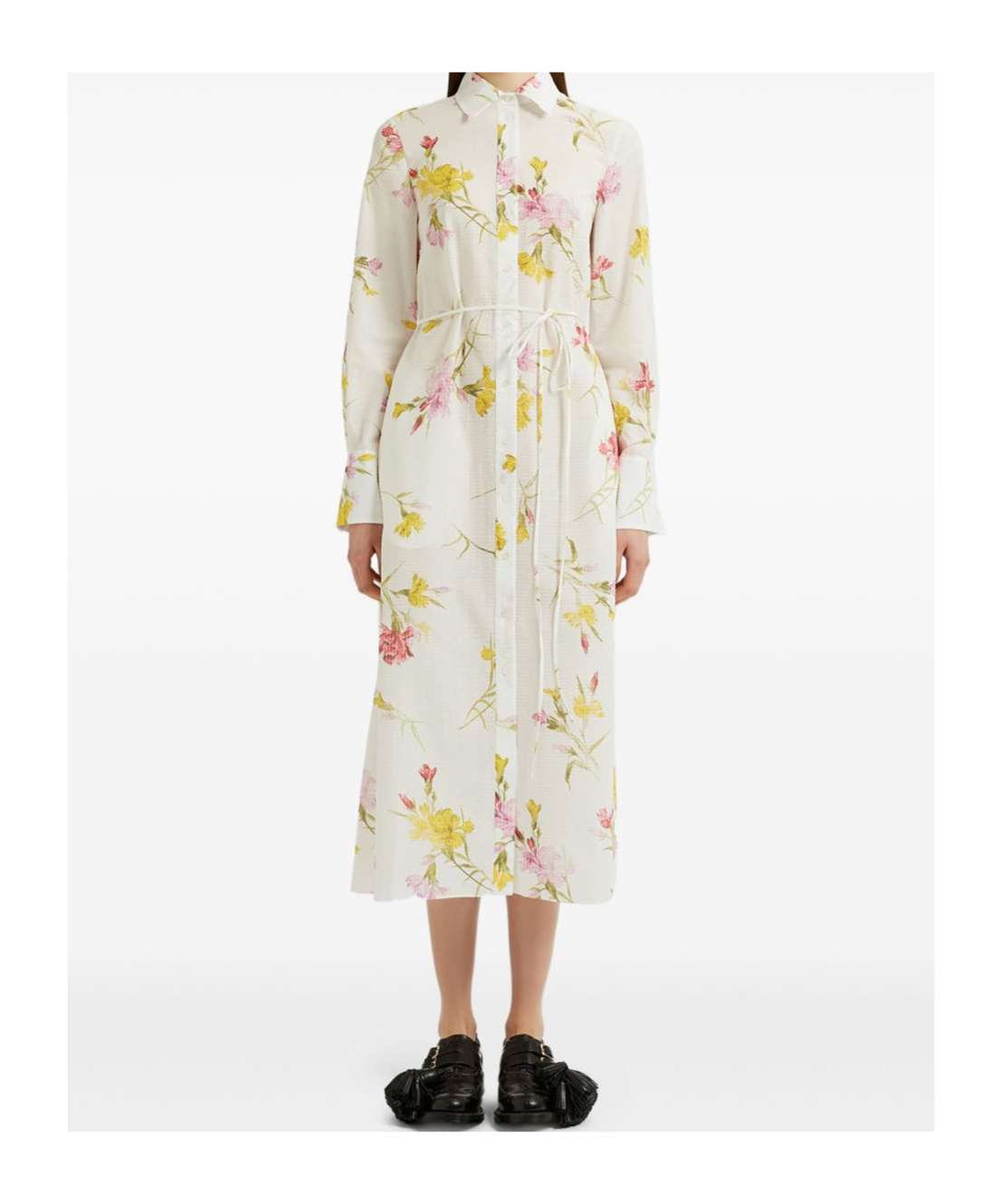Shop Erdem Floral Shirt Dress