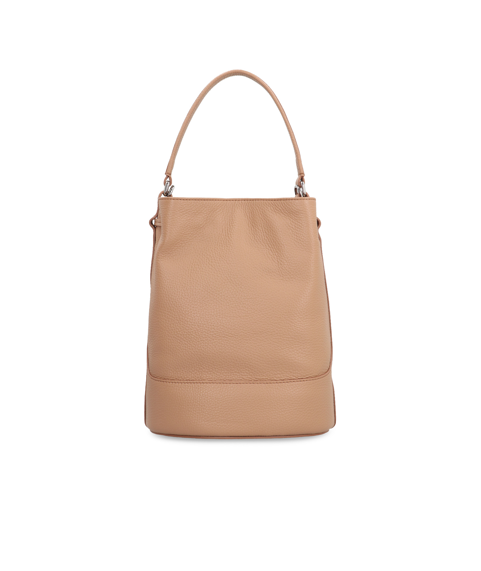 Zanellato Monda S Leather Bucket Bag In Nude
