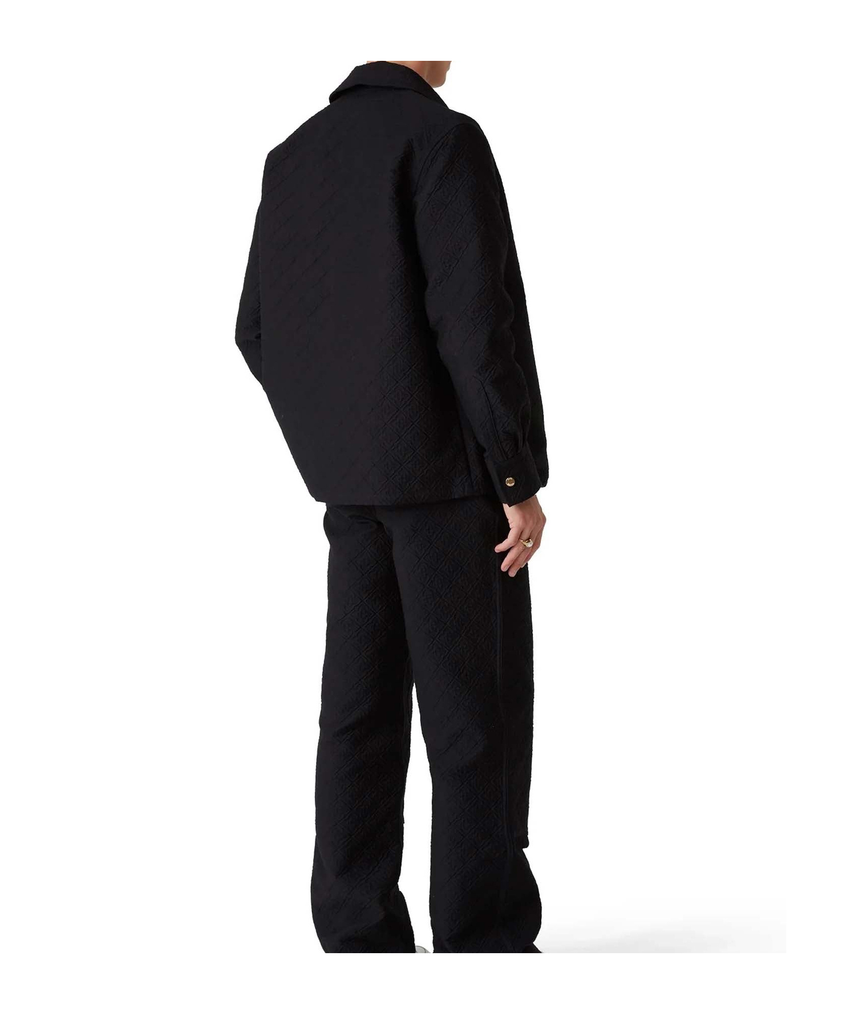 Casablanca Jacquard Monogram Jacket In Black