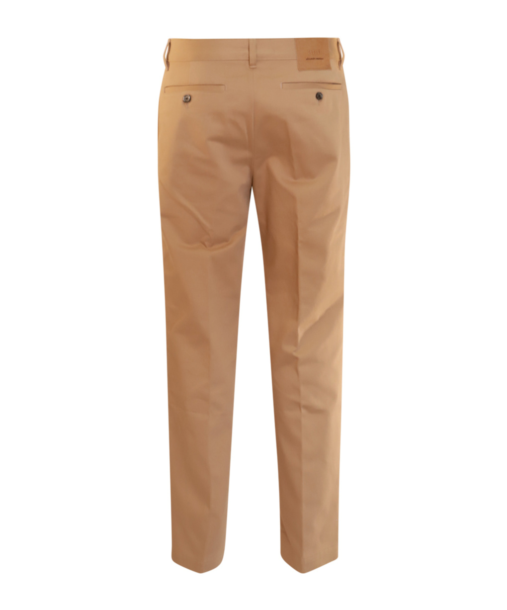 Ami Alexandre Mattiussi Beige Cotton Pants In Brown