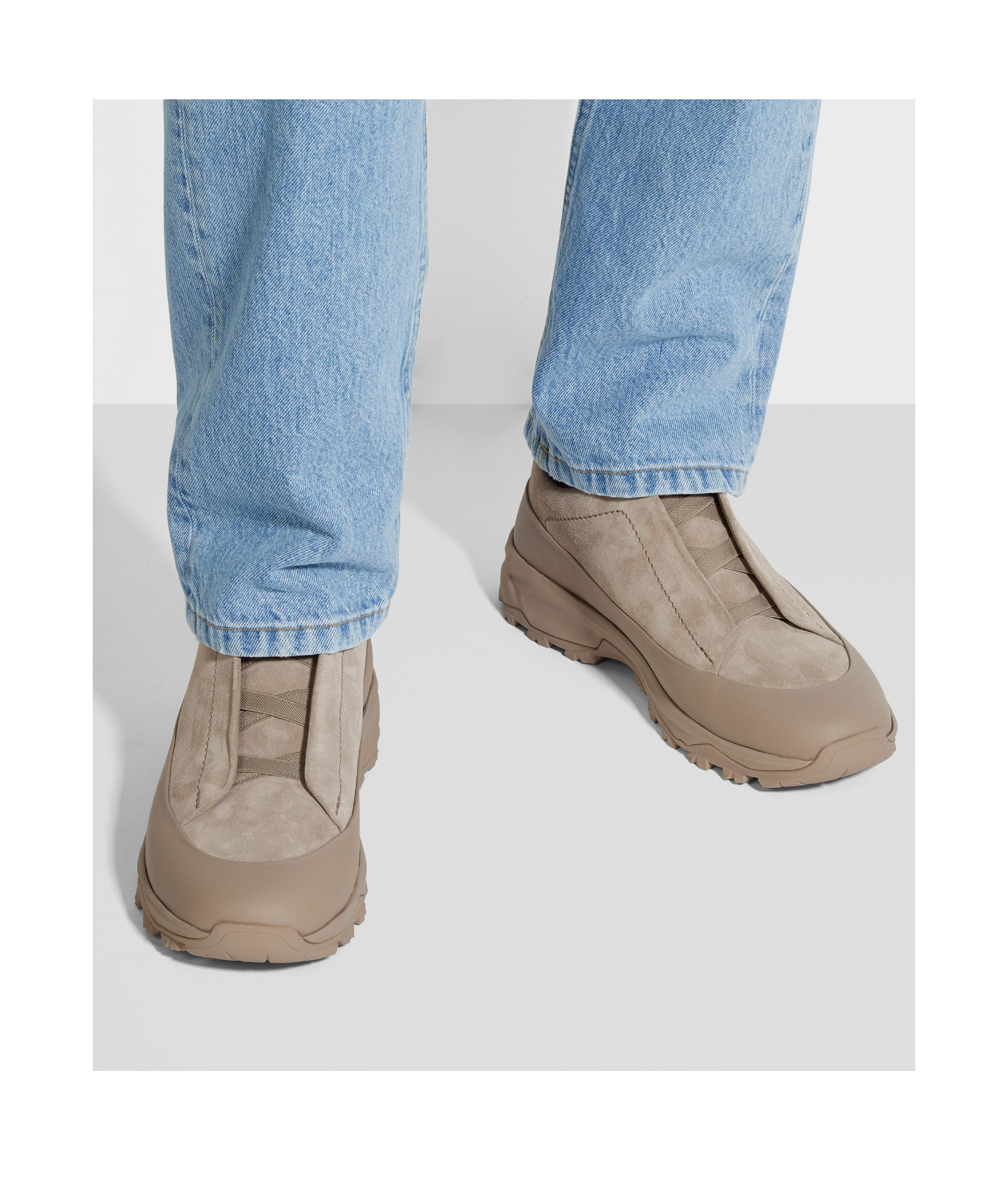 Zegna Triple Stitch Monte Low-top Sneakers In Neutral