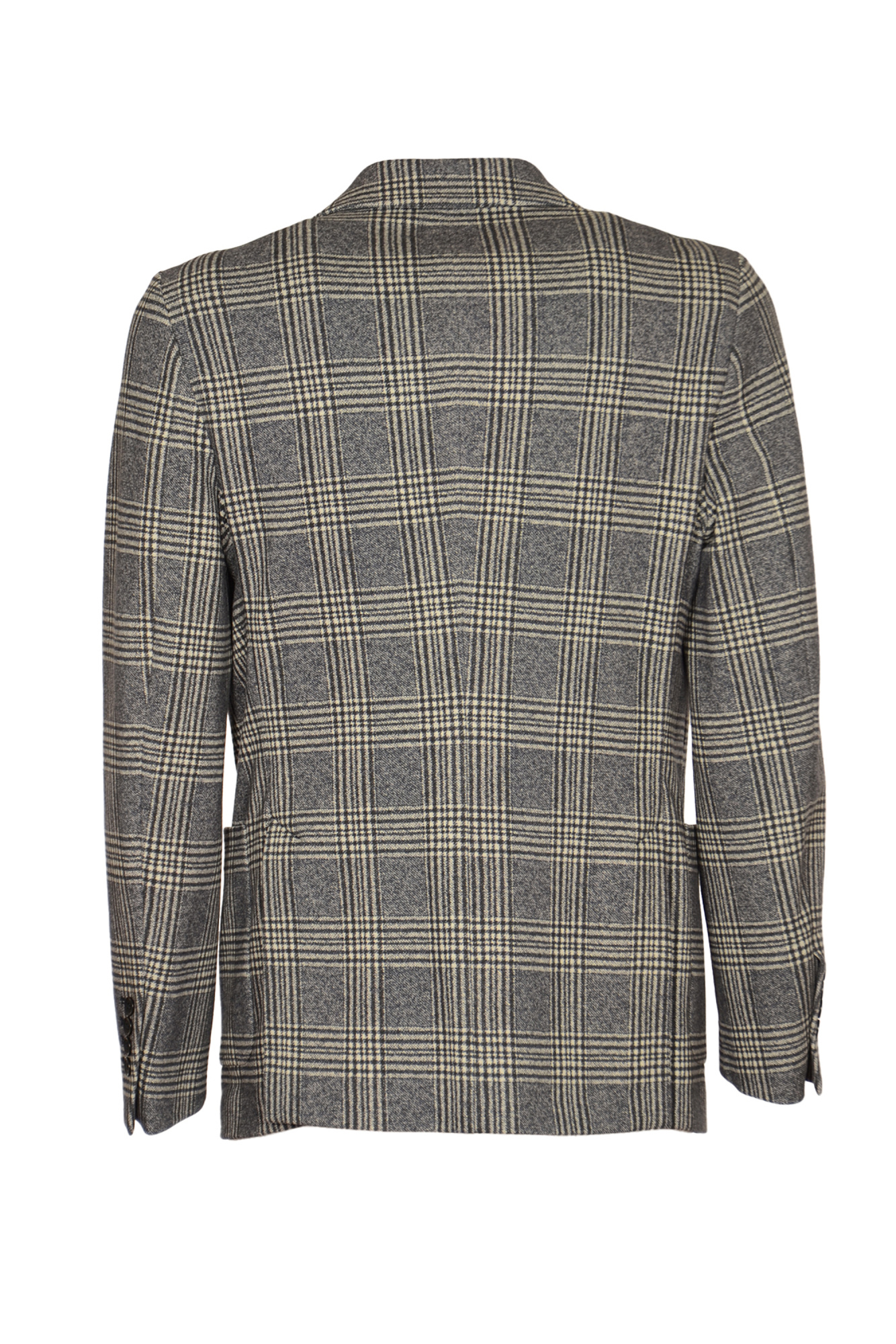 Circolo 1901 Check Patter Buttoned Blazer In Black
