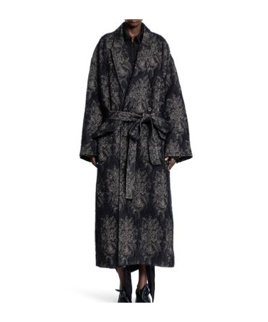 Uma Wang Cicero Coat In Black