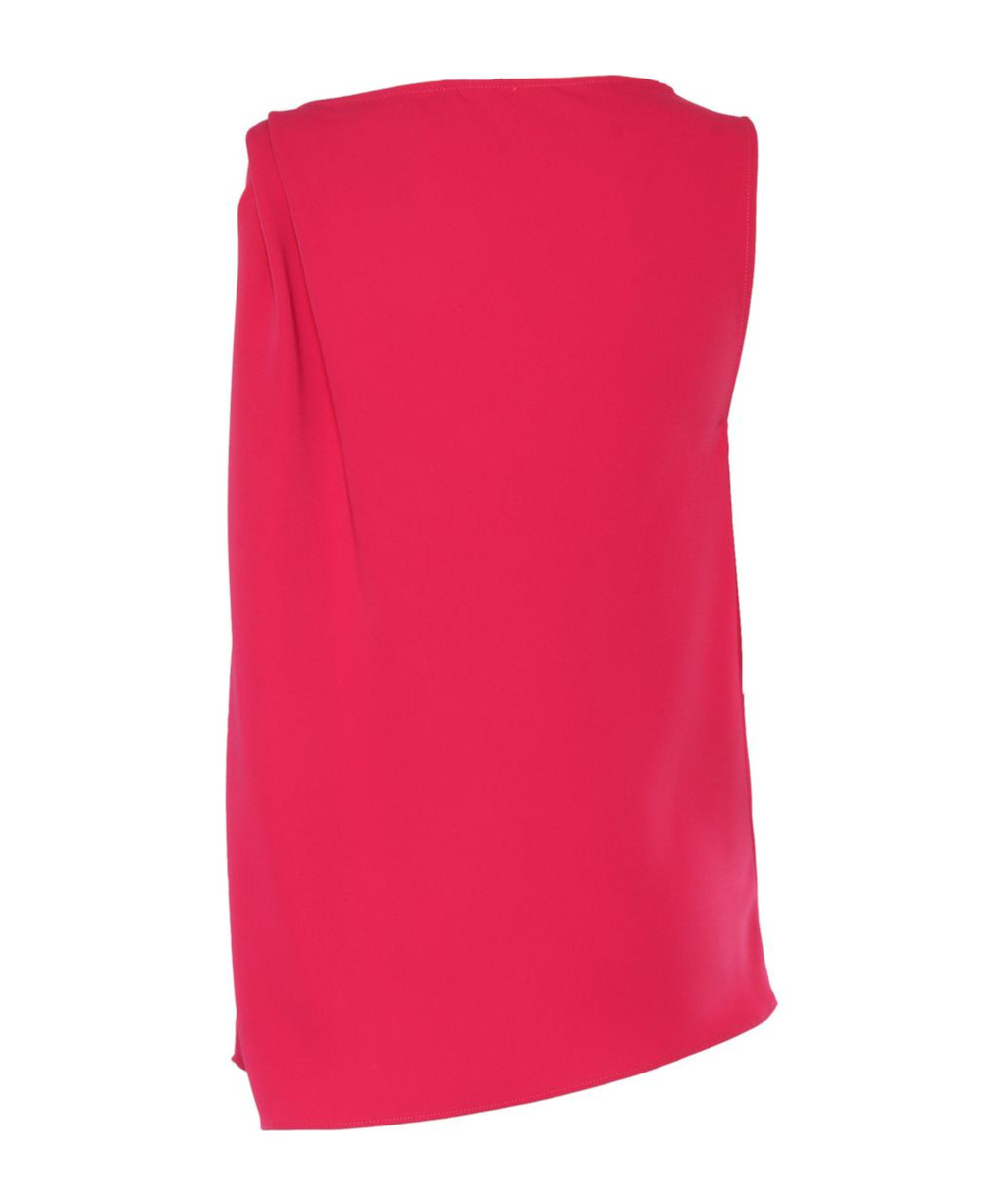 P.A.R.O.S.H JERSEY TOP WITH DRAPED DETAIL 