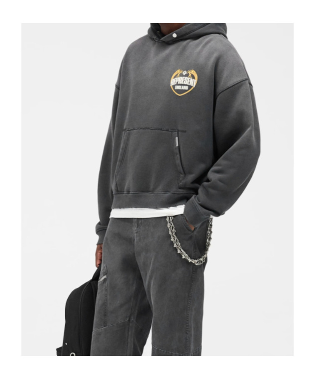 Represent Logo-embroidered Hoodie In Multi