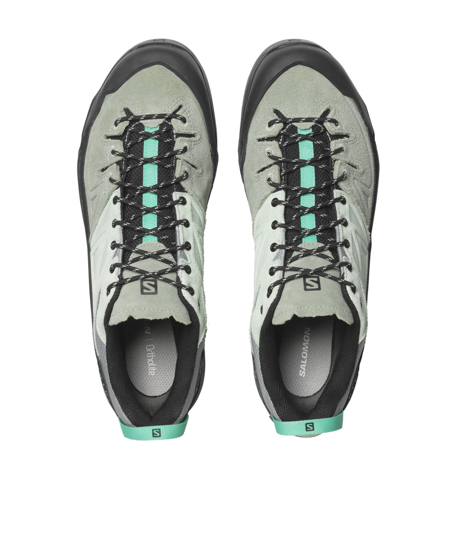 Salomon Leather And Mesh Sneakers With Secure Lacing System In Black