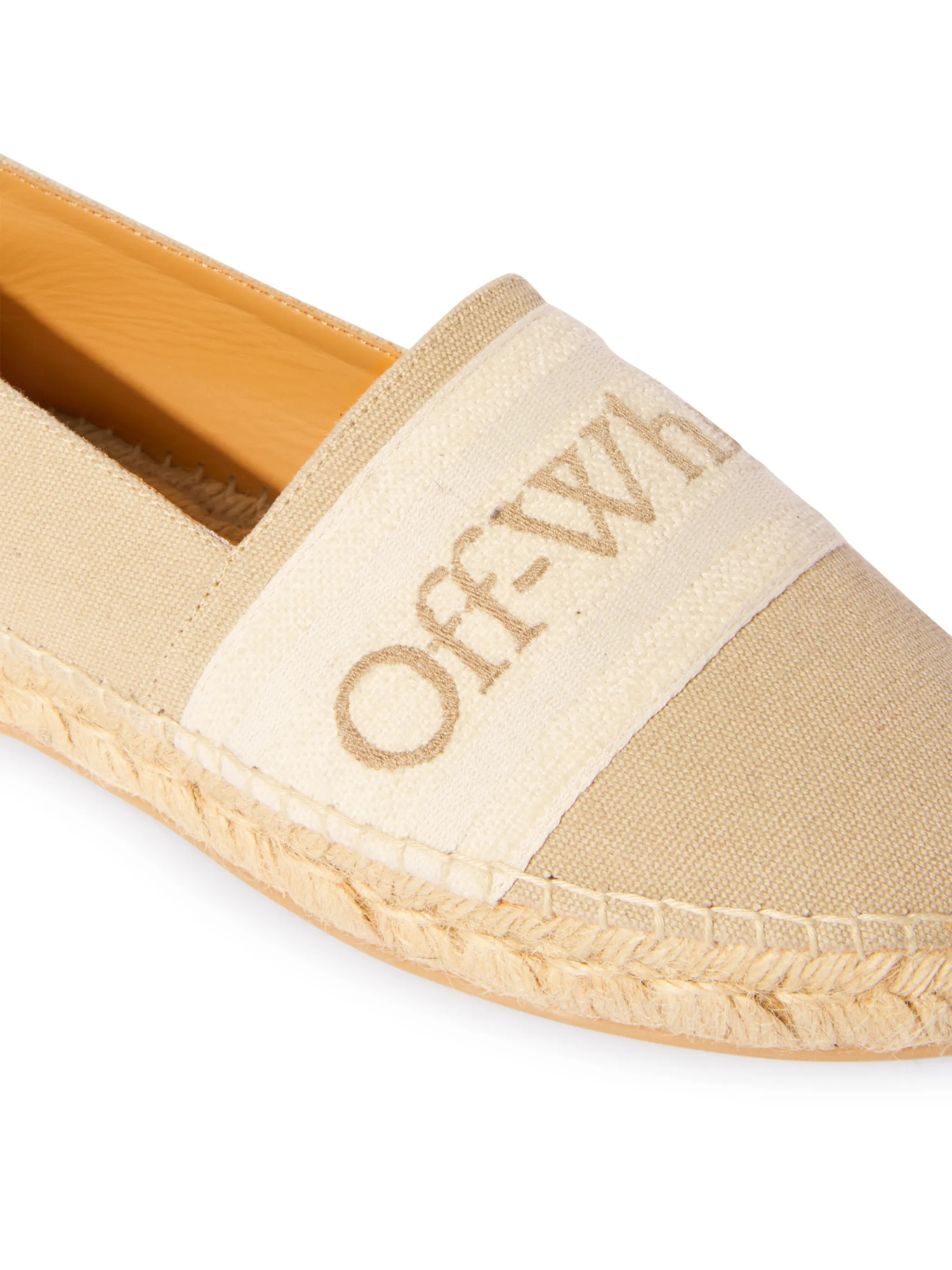 Off-white Beige Bookish Espadrilles In Nude