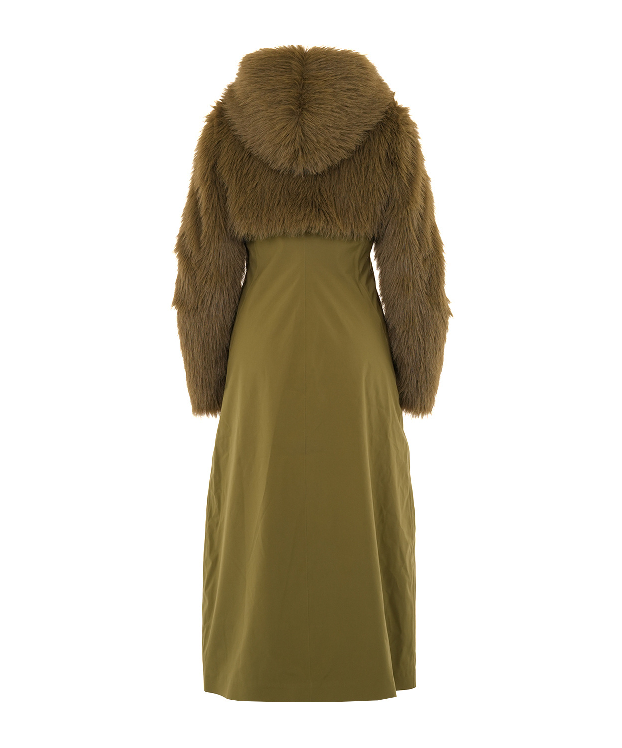 K-way Long-sleeved Coat In Green