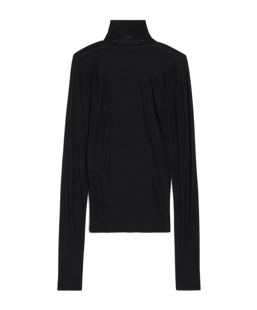 Balenciaga Women's Wool Blend Sweater In Black