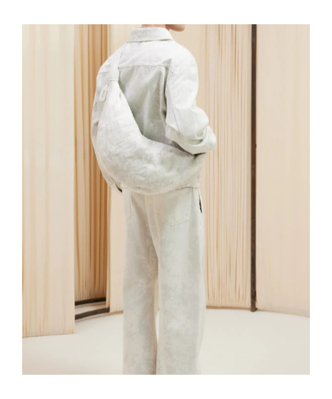 Lemaire Chest Pocket Long-sleeved Denim Coat In White