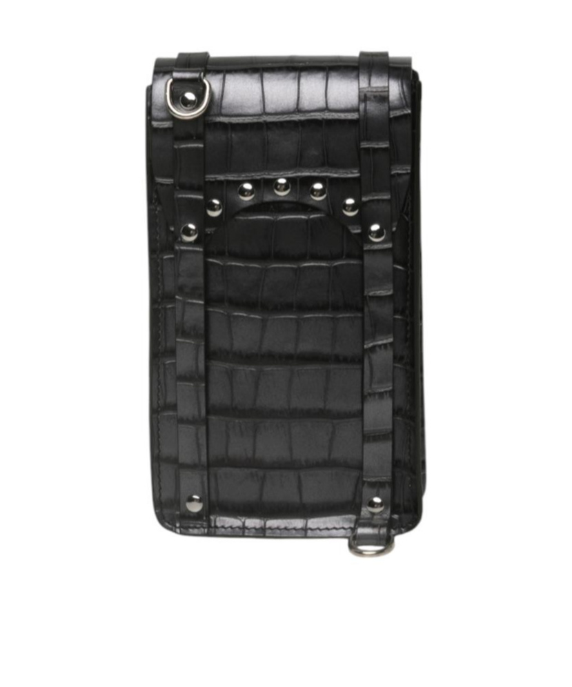 Shop Vivienne Westwood Flip Phone Bag In Black