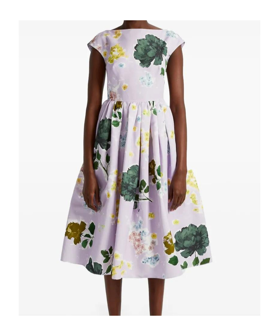 ERDEM BOAT-NECK MIDI DRESS 