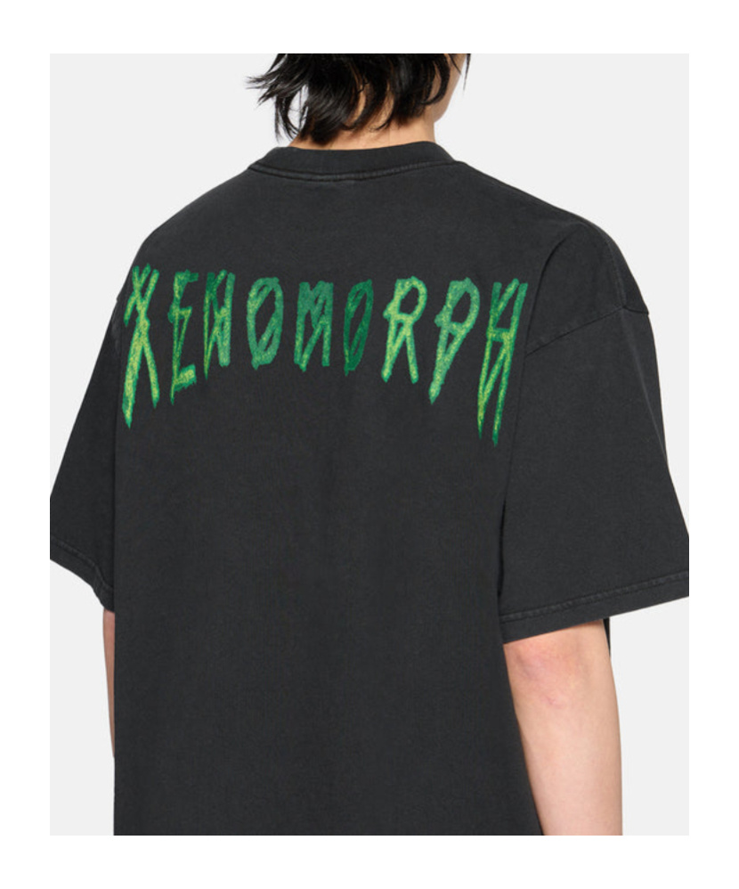 44 Label Group Logo Printed Crewneck T-shirt In Black