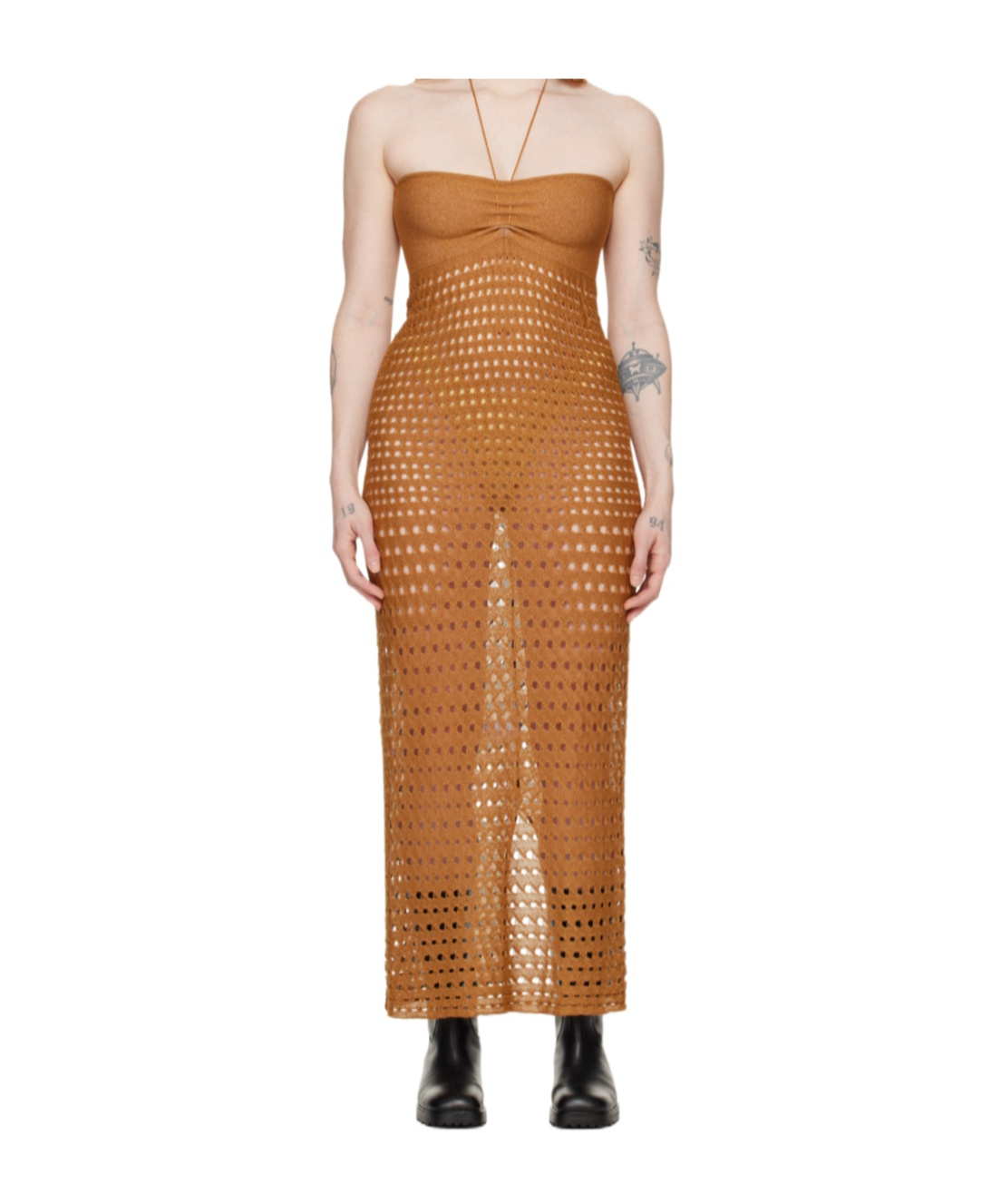 Gimaguas Brown Marula Maxi Dress In Brown