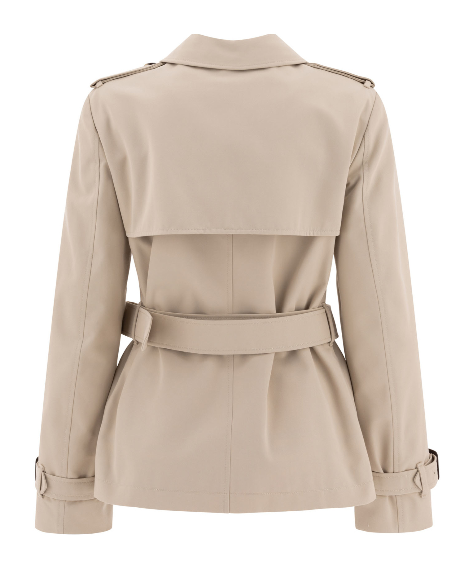 Burberry Double-breasted Trench Jacket In Nude