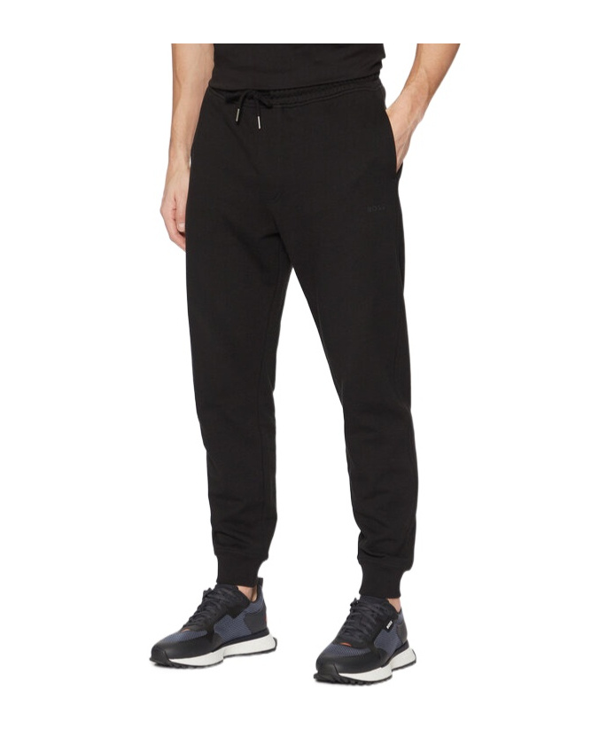 Hugo Boss Drawstring Casual Pants In Black