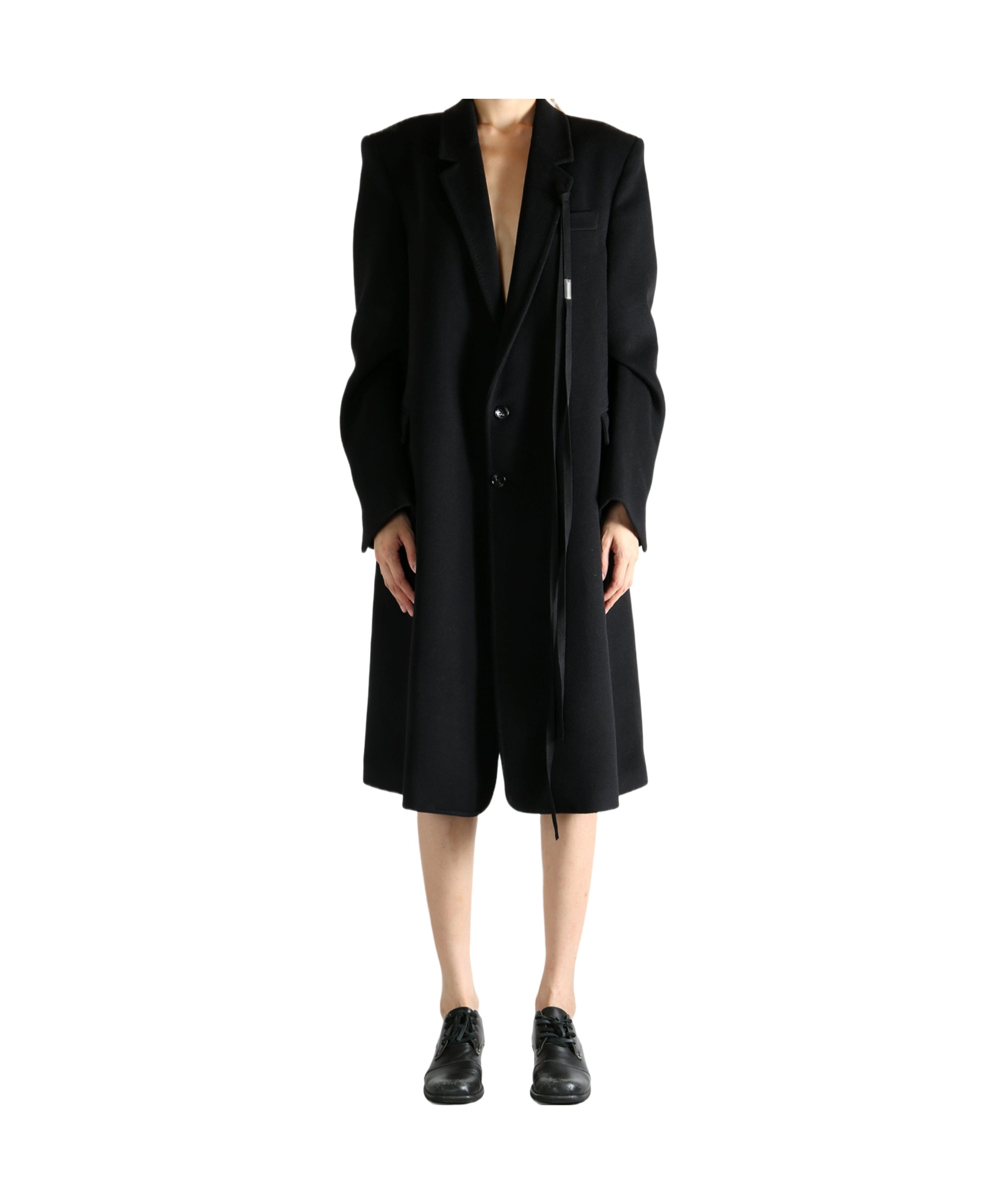 Ann Demeulemeester Viv High Comfort Tailored Coat In Black