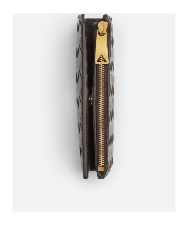 Bottega Veneta Intrecciato Medium Bi-fold Wallet In Brown