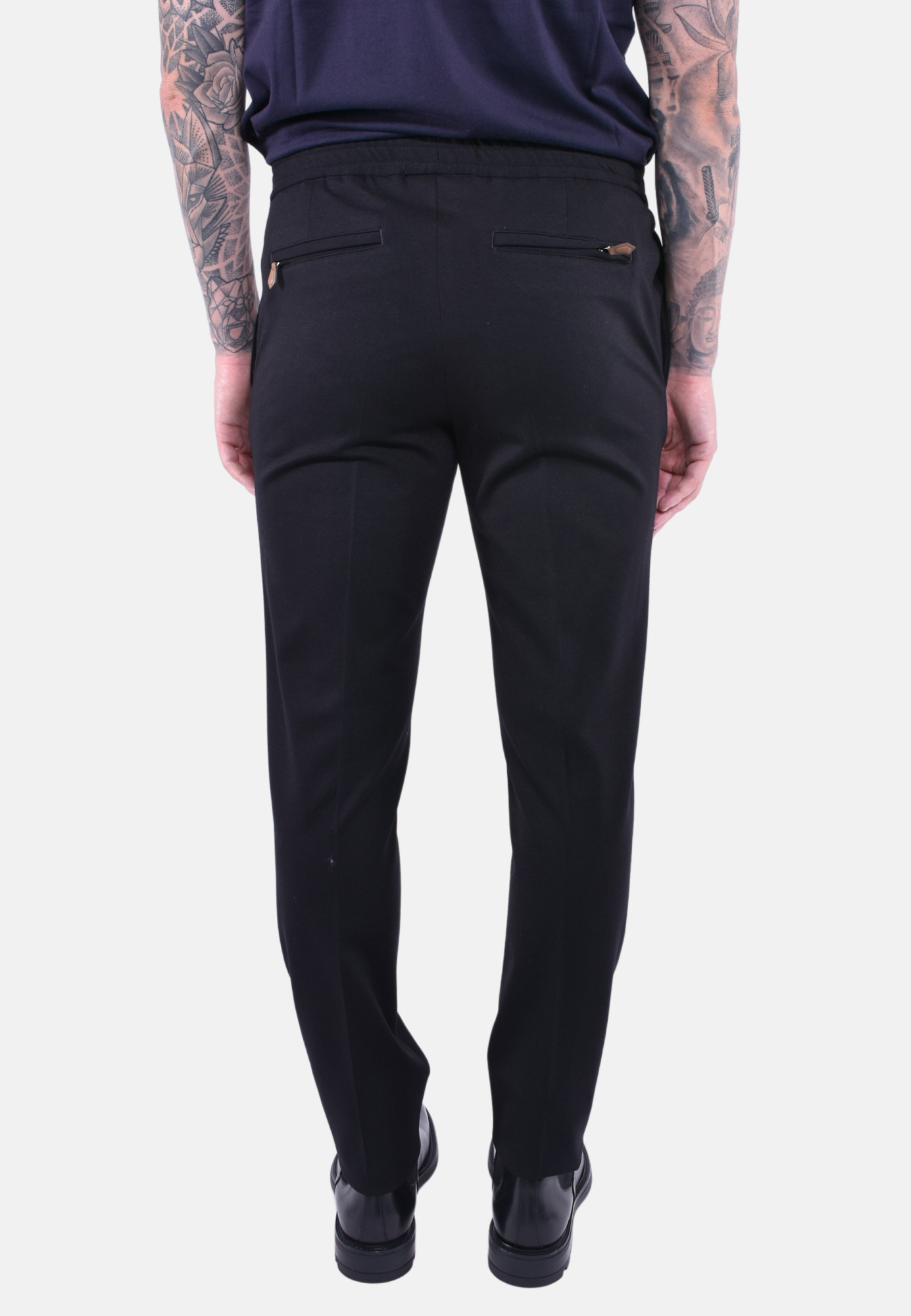 Pt Torino Soft Stretch Tech Jersey Pants In Blue