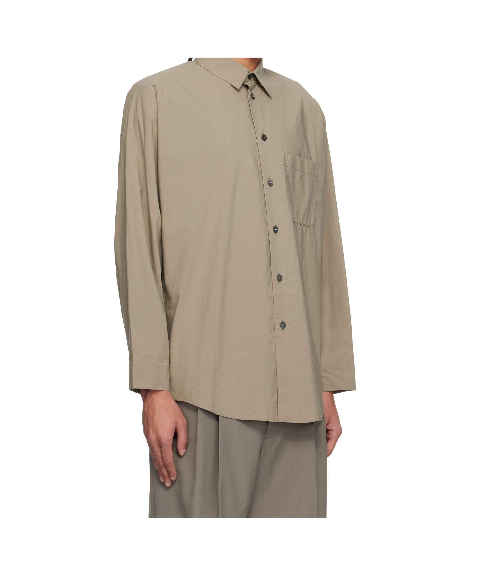 Issey Miyake Gray Streamline Shirt In Neutral