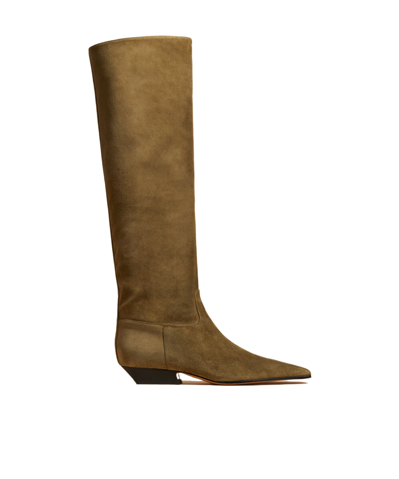 Khaite The Marfa 35mm Knee-high Boots In Brown