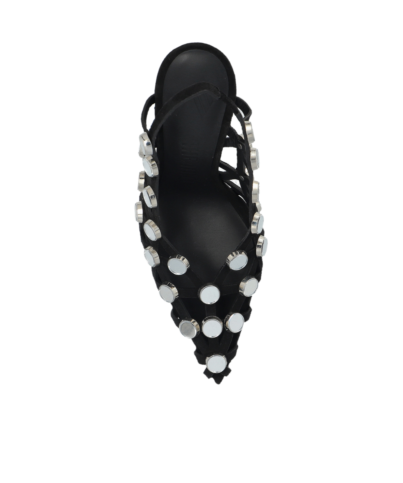 Attico Grid Slingback Dã©col In Black