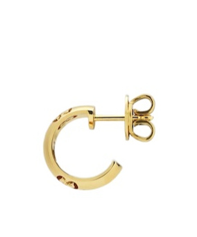 Gucci Icon 18k Gg Hoop Earrings In Gold