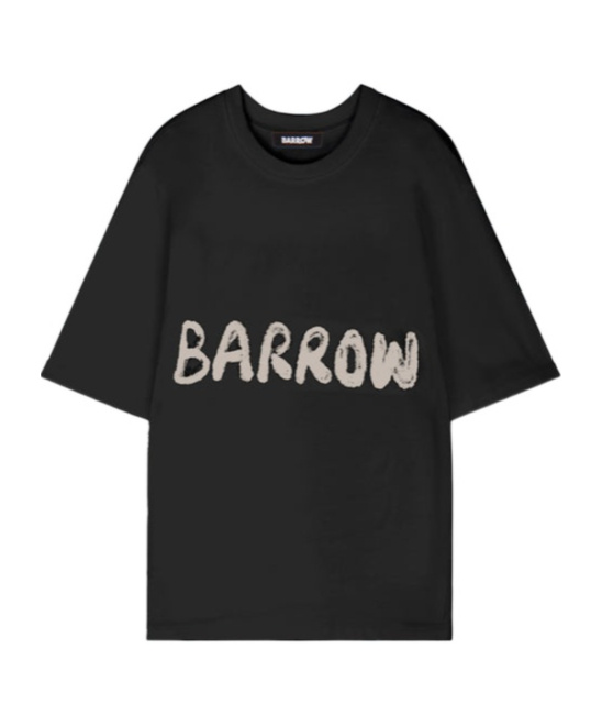 Barrow Logo Crew Neck T-shirt In Black