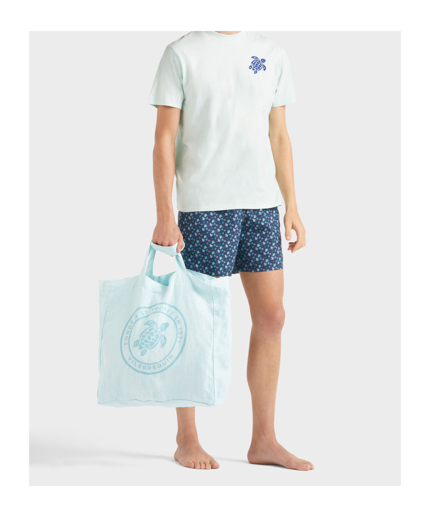 Vilebrequin Micro Ronde Des Tortues Rainbow Longer Length Swim Shorts