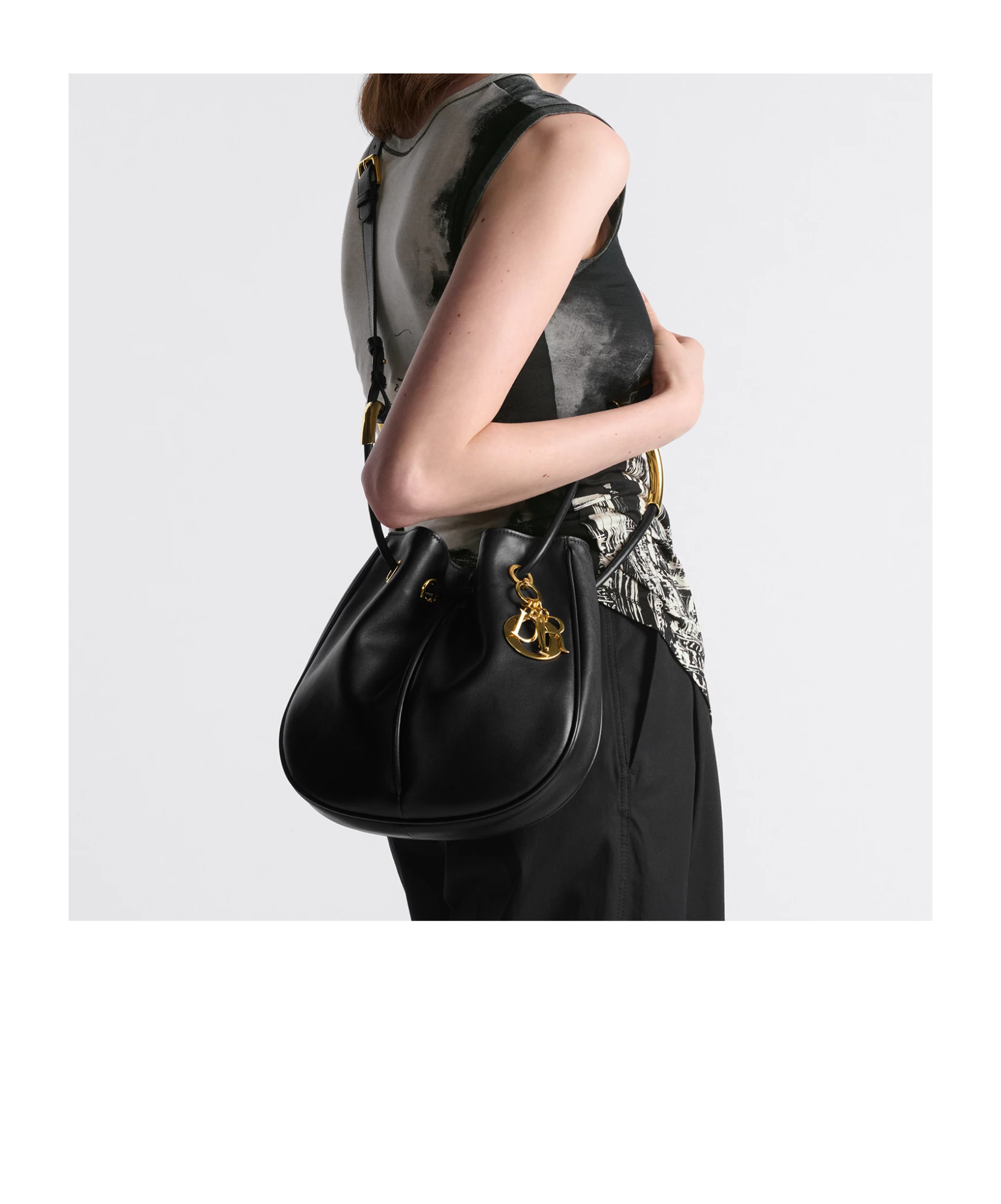 Dior Medium Nolita Shoulder Bag In Black