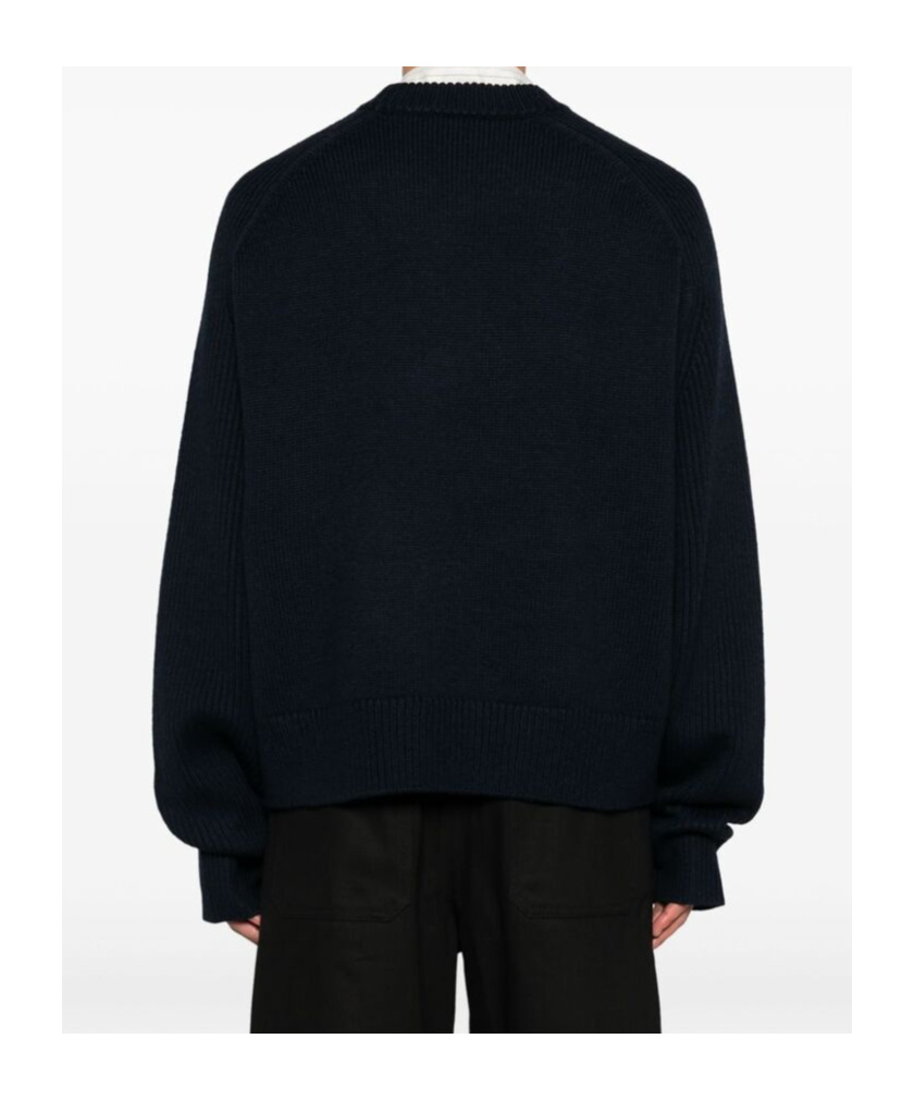Studio Nicholson Long-sleeved Sweater In Black