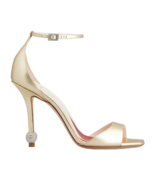 Roger Vivier Jewel-decorated High-heeled Sandals In Nude