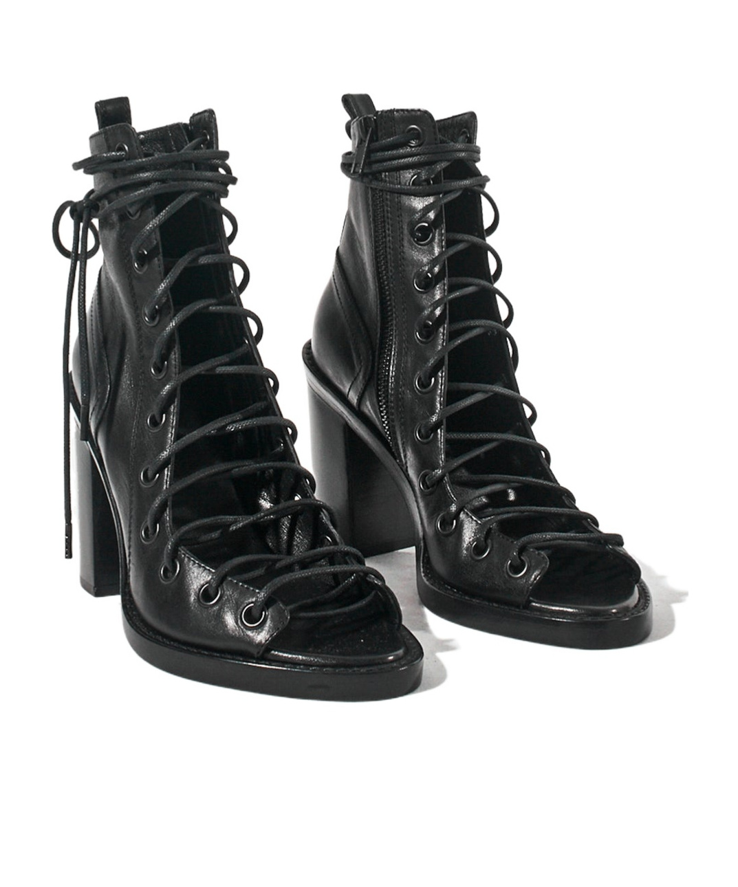 Ann Demeulemeester Bernardina Lace-up Sandals In Black