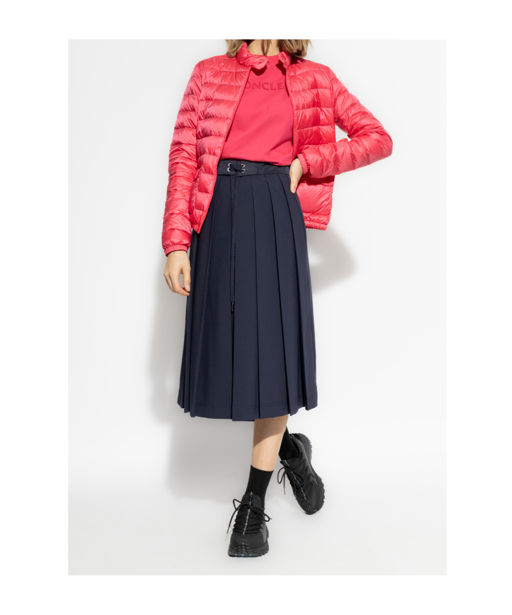 Shop Moncler Lans Jacket In Red