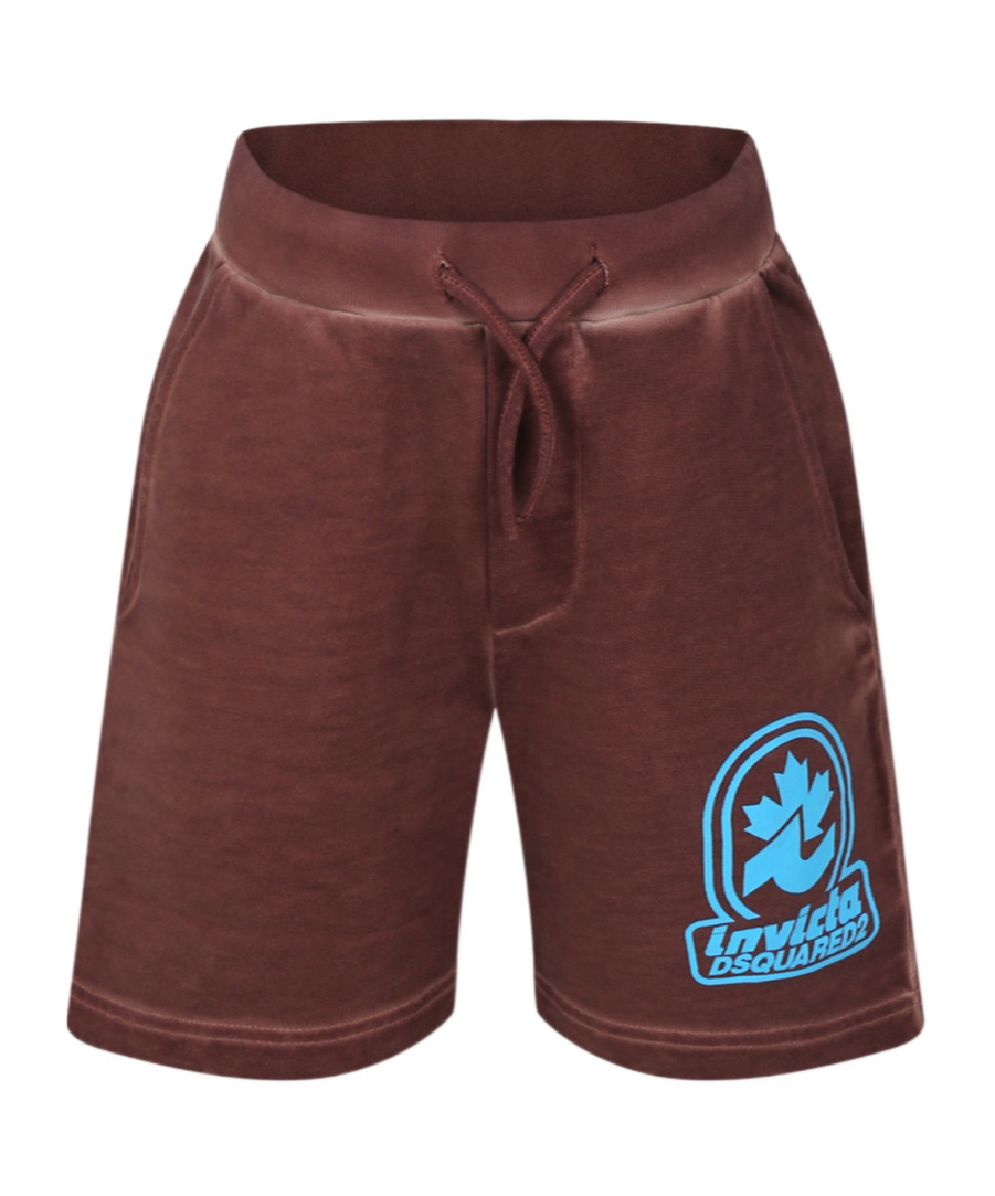 Dsquared2 Invicta X Drawstring Shorts In Red